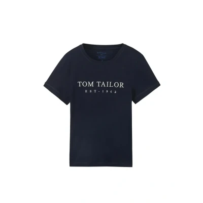Image of TOM Tailor Print Tshirt, Women&#039;s, Size: XS, Sky captain blue