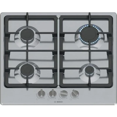 Image of BOSCH Series 4 PGP6B5K90 60 cm Gas Hob Stainless Steel, Steel