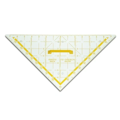 Image of Aristo Wall Plaque TZ Triangle 80 cm Hypotenuse with Handle Plastic Transparent