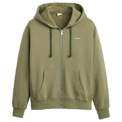 Image of Levi&#039;s Authentic FULL ZIP Zipup sweatshirt, Men&#039;s, Size: XS, Moss olive garment dye