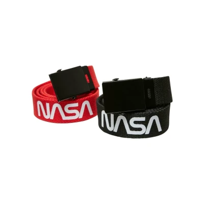 Image of Mister Tee 2 PACK Belt, Size: S/M, Black red