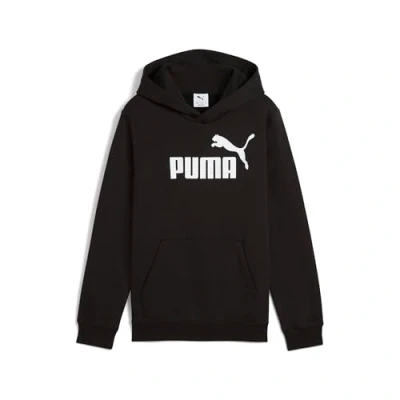 Image of Puma LOGO Hoodie Unisex for kids, Size: 12y (11 12y), Black