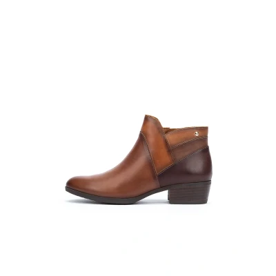 Image of Pikolinos DAROCA Leather Heeled Ankle Boots for Lady, C1, 41 EU