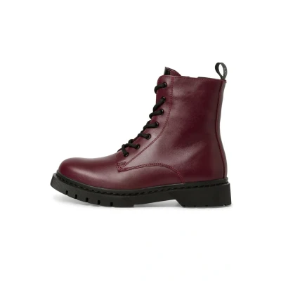 Image of Tamaris Laceup ankle boots, Women&#039;s, Size: 4, Red Leather