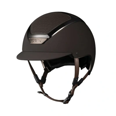 Image of Kask Dogma Chrome Riding Hat Brown 60cm Horse Equestrian