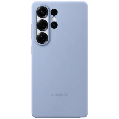 Image of Samsung Silicone Back Cover Light Blue Galaxy S25 Ultra