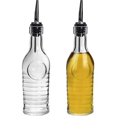 Image of Bormioli Rocco Oil or Vinegar Bottles Officina 1825 275 ml 2 pieces