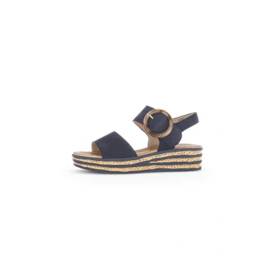 Image of Gabor Women&#039;s Platform Sandals, Blue 16, 37.5 EU