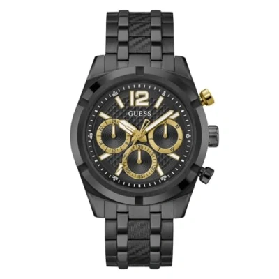 Image of Guess Resistance Chronograph watch, Men&#039;s, Size: One Size, Black