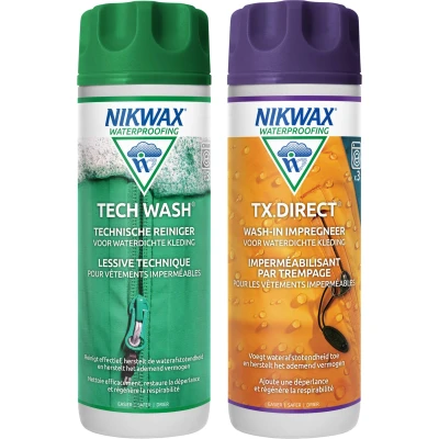 Image of Nikwax 300ml Tech Wash / TX.Direct Twin Pack Maintenance items for clothing