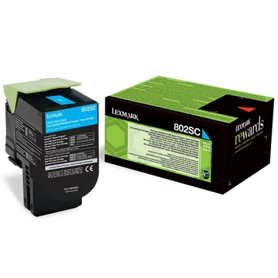 Image of Lexmark 802SC Standard Capacity Cartridge Cyan