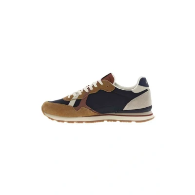 Image of Pepe Jeans Baskets Trainers, Men&#039;s, Size: 6, Cognac Leather and textile