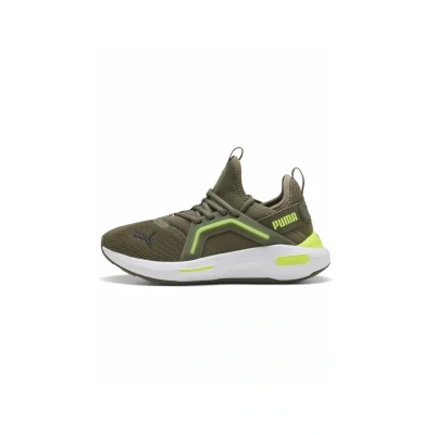 Image of Puma Softride ENZO Training shoe, Size: 4, Loden green yellow alert shoes