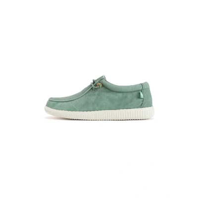 Image of WALK IN PITAS WP150 WALLABI Washed Men&#039;s Loafers Casual Boat Shoes Summer Sneakers and Comfortable for Men, mint green, 38 EU
