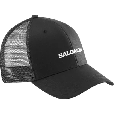 Image of Salomon Trucker Unisex Cap, Size: One Size, Deep black