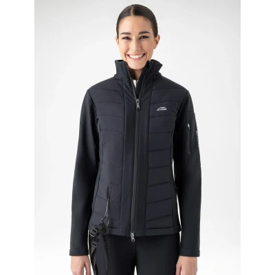 Image of Equiline Ladies Entrec Softshell Coat Airbag Compatible Black UK12 Coats Horse &amp; Equestrian