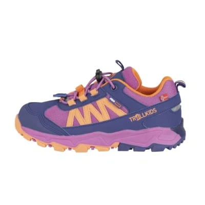 Image of Children&#039;s Tronfjell Low Hiking Shoes, Violet blue, mauve pink, papaya orange, 37 EU