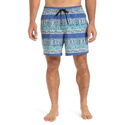 Image of Quiksilver Straight Volley Swimming shorts, Men&#039;s, Size: Large, Blue/white