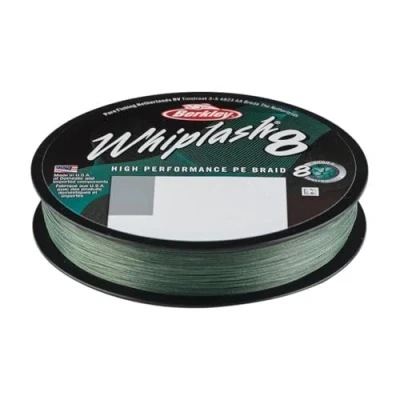 Image of Berkley Whiplash 8 Braided line Green 150m 0.25mm (40kg) fishing