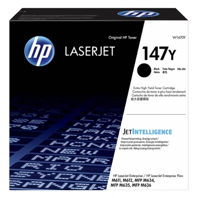 Image of HP W1470Y 147Y Extra High Yield Original LaserJet Toner Cartridge, Black, Single Pack