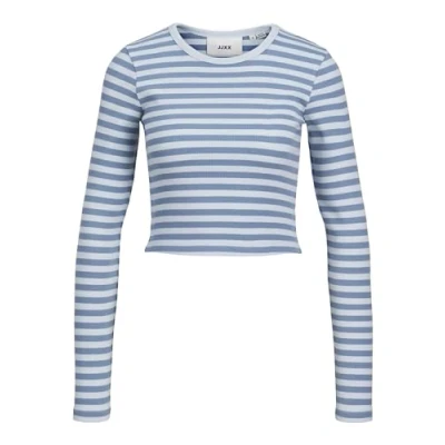 Image of JJXX Jxfeline STR LS Stripe JRS Jumper, Women&#039;s, Size: Medium, Skyway