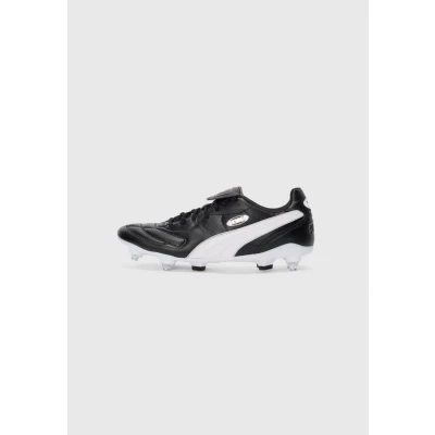 Image of Puma KING LIGA Football boots soft ground black/white/silvercoloured, Men&#039;s, Size: 8, Black/white/silver/coloured shoes