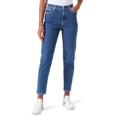 Image of Calvin Klein Jeans MOM Relaxed fit jeans, Women&#039;s, Size: 24, Denim dark