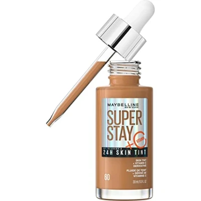 Image of Maybelline Super Stay up to 24H Skin Tint Foundation + Vitamin C 30ml (Various Shades) 60