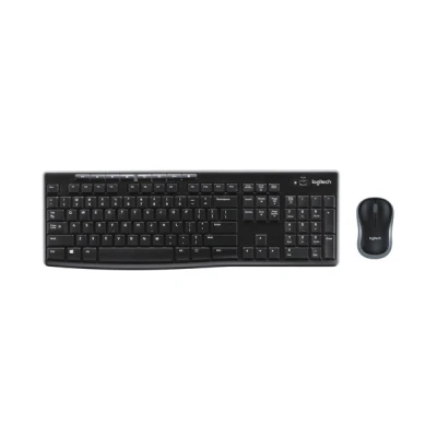 Image of Logitech MK270 Wireless Keyboard and Mouse Kit for Windows US QWERTY Layout Black