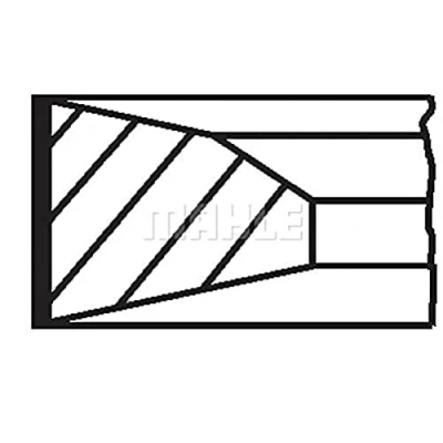 Image of Piston Ring Kit MAHLE ORIGINAL 038 43 N0