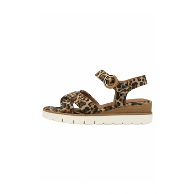 Image of Tamaris Platform sandals, Women&#039;s, Size: 4, Leopard shoes