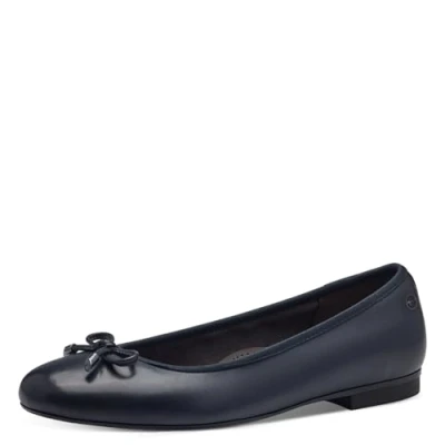 Image of Tamaris Women&#039;s 8 82102 42 Ballet Flat, Navy, 4 UK Wide