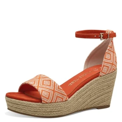 Image of Marco Tozzi Platform sandals terracotta, Women&#039;s, Size: 5, Terracotta Textile