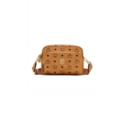 Image of MCM AREN IN Visetos Across body bag, Size: ONE, Cognac