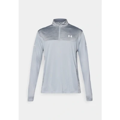 Image of Under Armour TECH ZIP Long sleeved top, Men&#039;s, Size: XL, Carbon heather