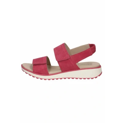 Image of Caprice Damen Sandale mit Absatz aus Leder, Weiß (OFFWHITE NAPPA), 42