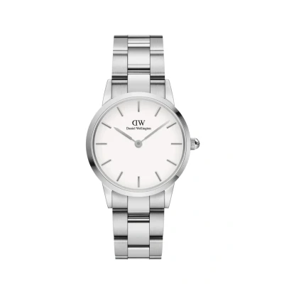 Image of Daniel Wellington DW00100341 Ladies Iconic Link Silver 40mm Watch