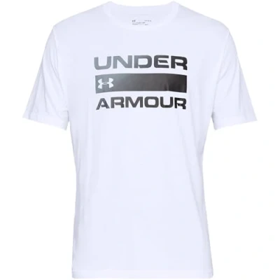 Image of Under Armour TEAM Issue Wordmark Print Tshirt, Men&#039;s, Size: XS, White