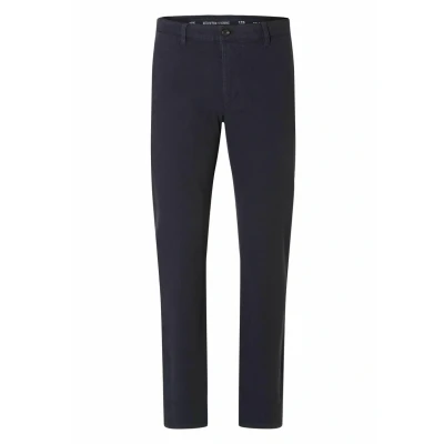 Image of Selected Homme SLH Miles Structure DYED Chinos, Men&#039;s, Size: 29x32, Dark sapphire
