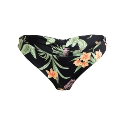 Image of Roxy Beach Classics Cheeky Bikini bottoms, Women&#039;s, Size: Large, Anthracite