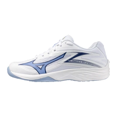 Image of Mizuno LIGHTNING STAR Z7 JR. Volleyball Shoes White/BellwetherBlue/BelAirBlu Junior Size 2,5