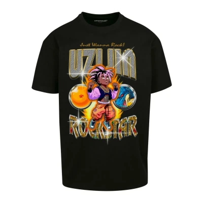 Image of Upscale by Mister Tee Uzijin Heavy Print Tshirt, Men&#039;s, Size: 3XL, Black