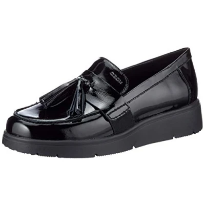 Image of Geox Women&#039;s D Arlara a Moccasins, Black, 6 UK