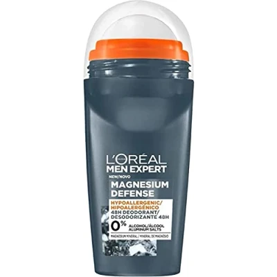 Image of L&#039;Oréal Paris Men Expert Magnesium Defence Hypoallergenic 48 Hour Roll On Deodorant 50ml