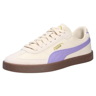 Image of Puma CLUB II ERA JR Unisex Trainers for kids, Size: 3, Mauved out/gold leather and imitation
