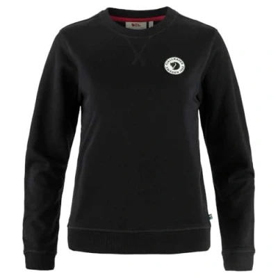 Image of Fjällräven LOGO Badge Sweater Sweatshirt, Women&#039;s, Size: Small, Black