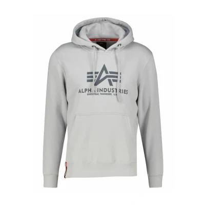 Image of Alpha Industries Basic Hoodie, Men&#039;s, Size: Large, Hellgrau