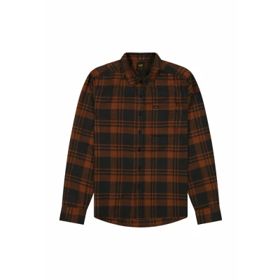 Image of Lee Leesure Shirt, Men&#039;s, Size: Small, Copper fields