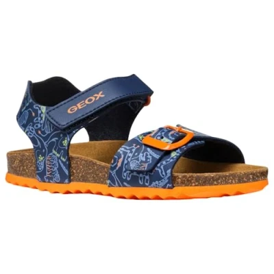 Image of Geox Ghita BOY Sandals navy/multicoloured for kids, Size: 5, Navy/multi coloured High quality imitation leather
