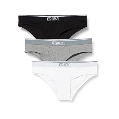 Image of Diesel OXYS 3ERPACK Briefs, Women&#039;s, Size: XXS, White/gray/black